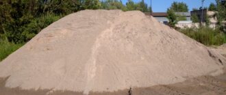 Песок для кабельной траншеи