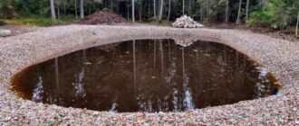 Щебень для прудов и водоемов