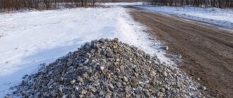Щебень для строительства зимой