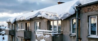 Уборка снега, наледи и сосулек с крыш домов
